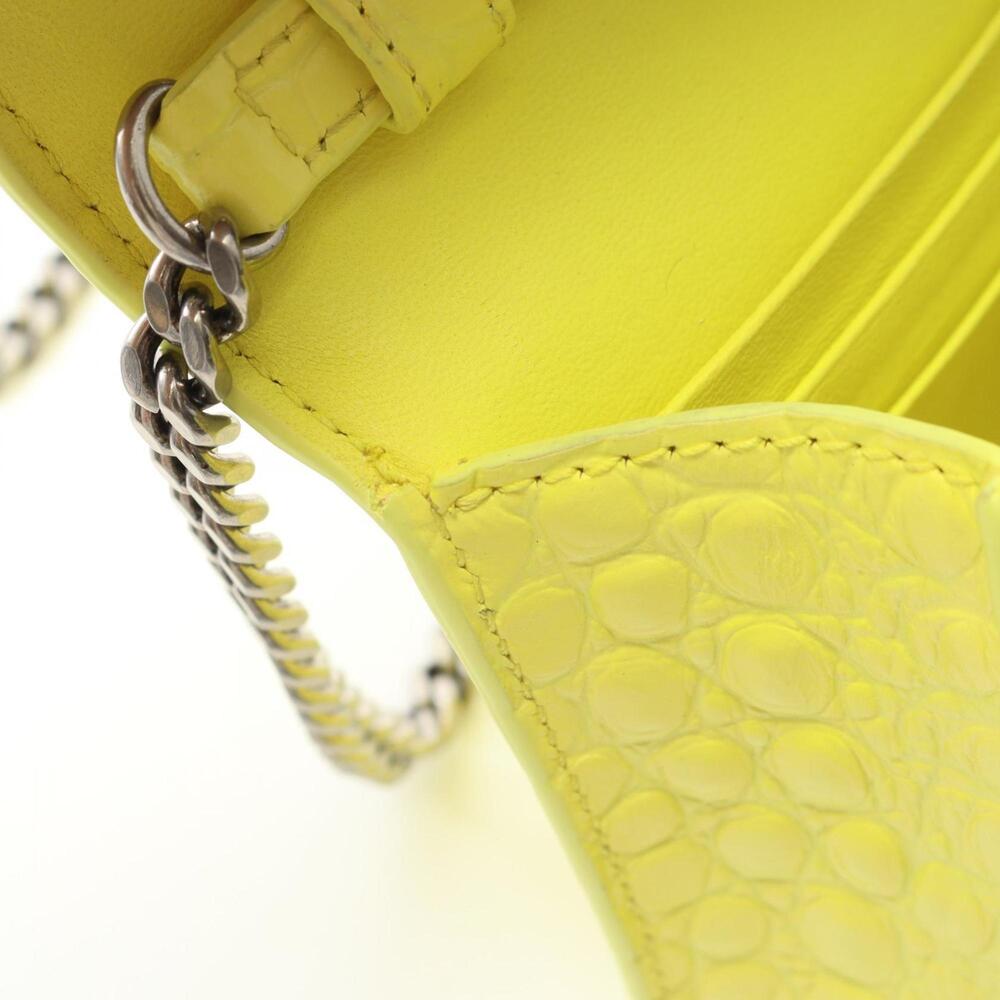 Balenciaga Hourglass Shoulder Bag, Leather, Women's, Yellow, 656050 - Picture 6 of 10
